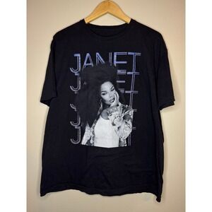 Janet Jackson Together Again 2023 Tour T-Shirt Black XL Graphic Concert Tee
